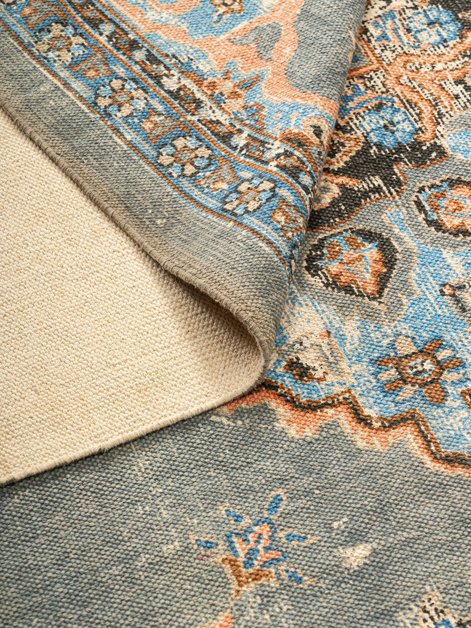 Sameth Cotton Printed Rug Contrast Living