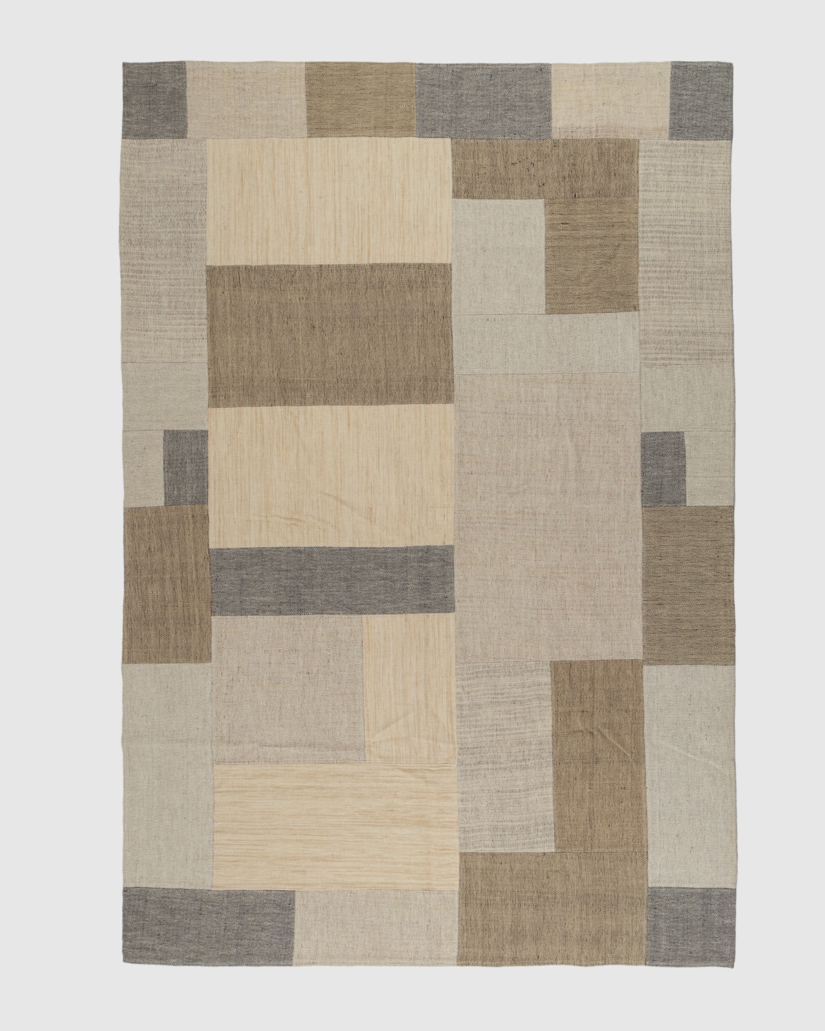 Shalkhar Wool Patch Rug Contrast Living