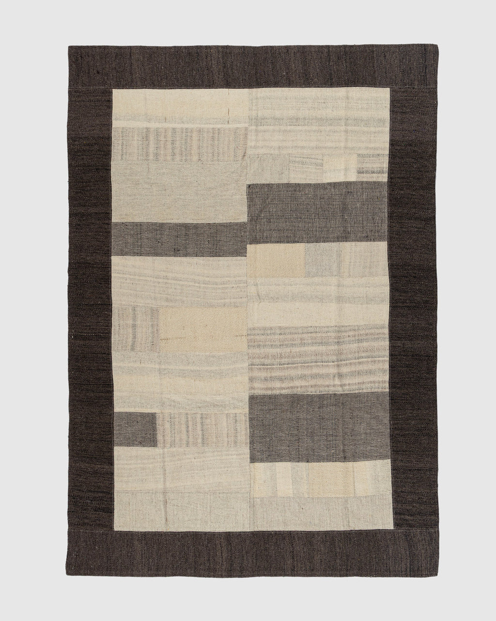 Shagron Wool Patch Rug Contrast Living