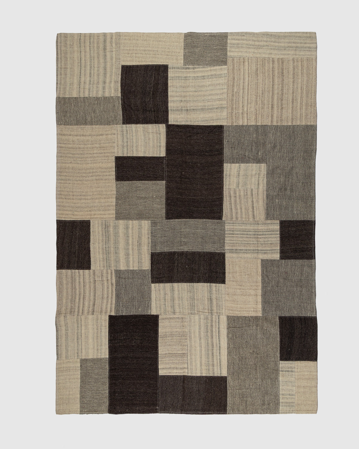 Tsomoriri Wool Patch Rug Contrast Living