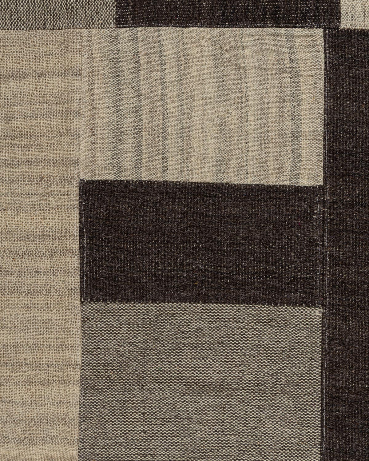 Tsomoriri Wool Patch Rug Contrast Living
