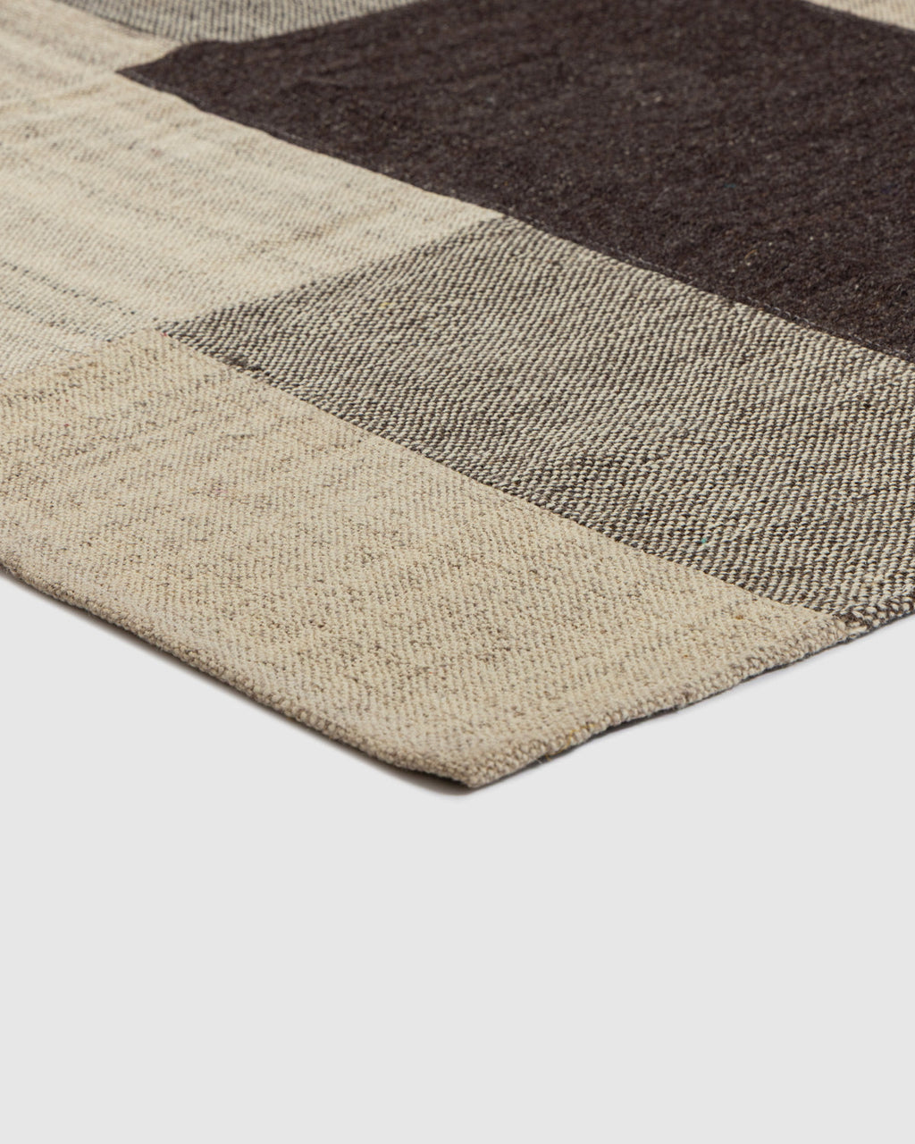 Tsomoriri Wool Patch Rug Contrast Living