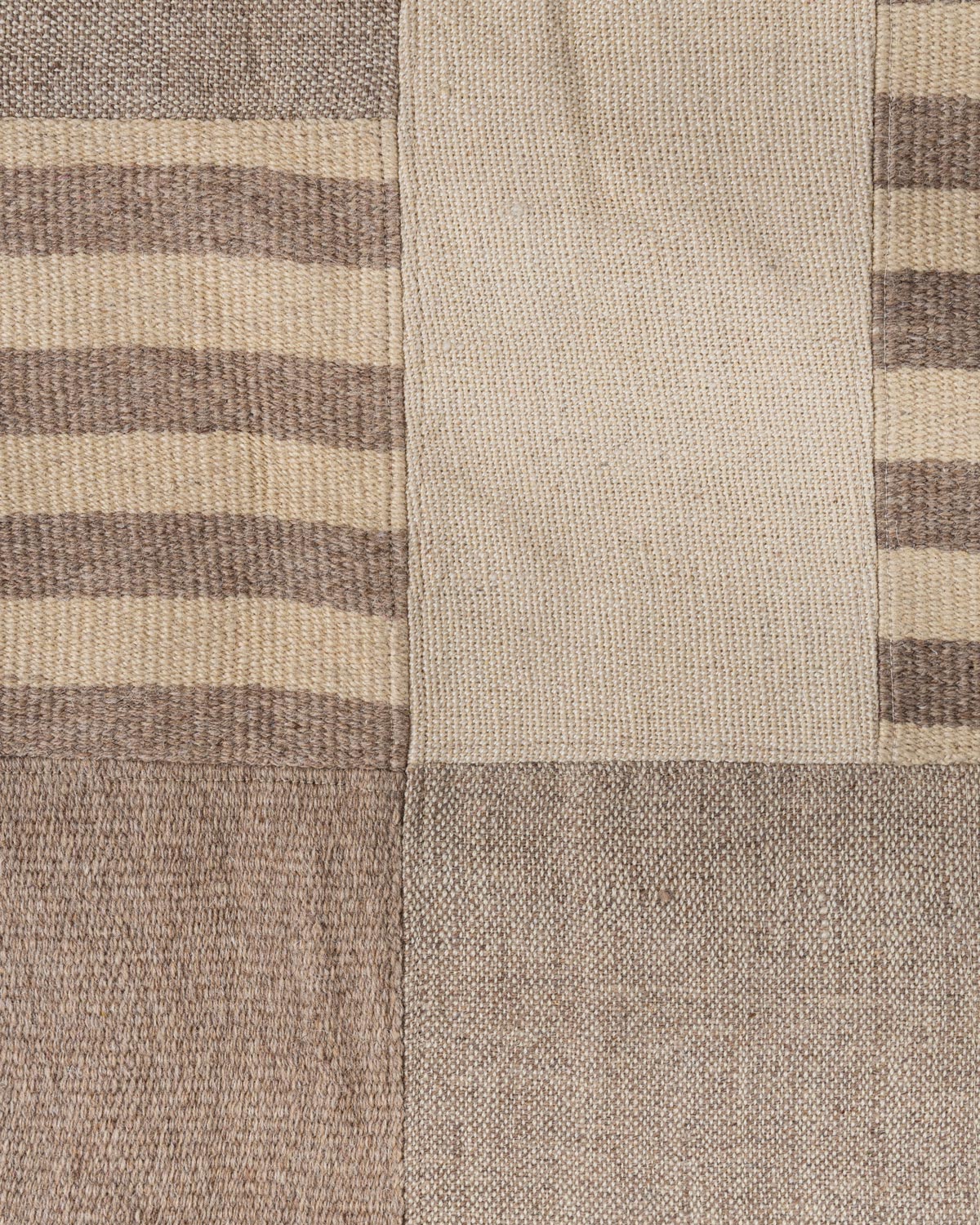 Demchok Wool Patch Rug Contrast Living