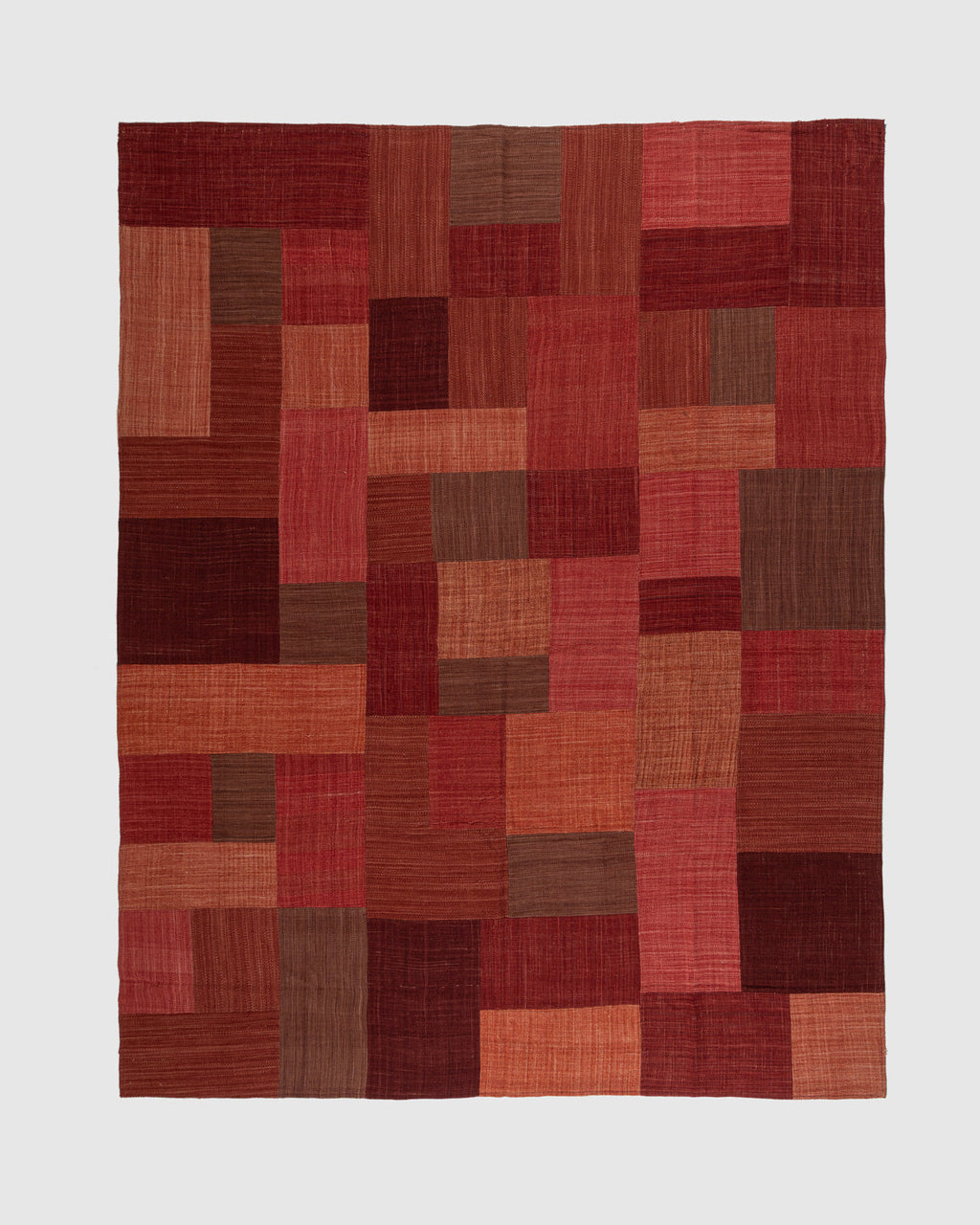 Reru Wool Patch Rug Contrast Living