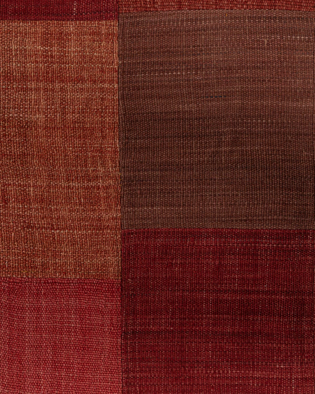 Reru Wool Patch Rug Contrast Living