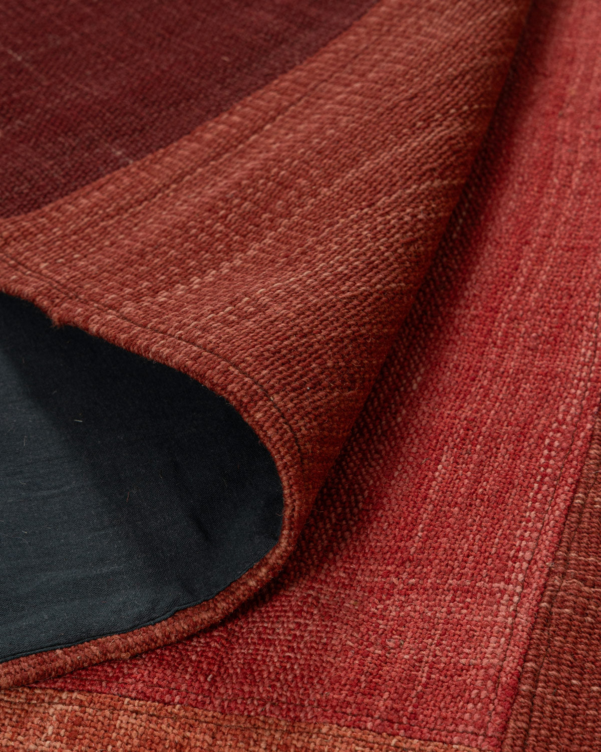 Reru Wool Patch Rug Contrast Living