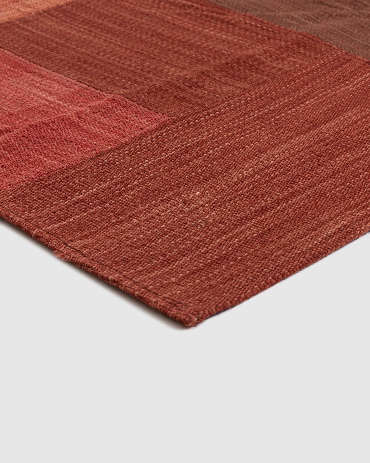 Reru Wool Patch Rug Contrast Living