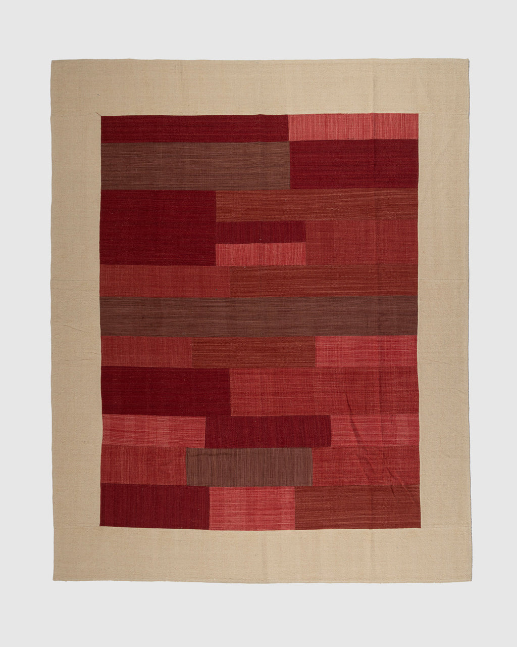 Tupen Wool Patch Rug Contrast Living