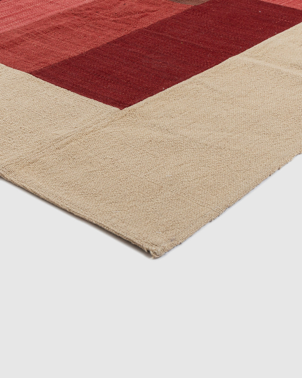 Tupen Wool Patch Rug Contrast Living