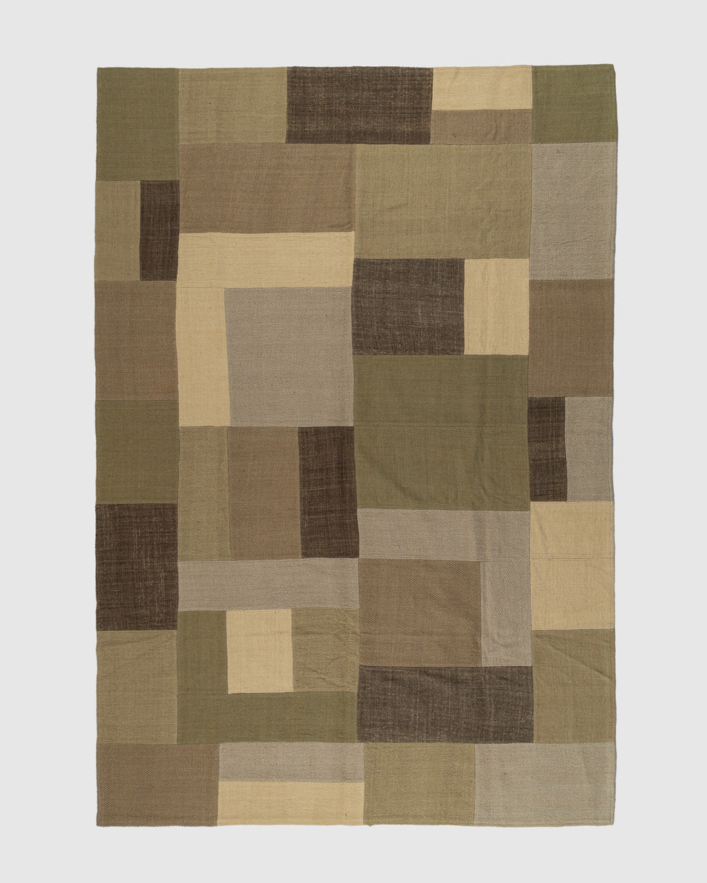Tarutse Wool Patch Rug Contrast Living