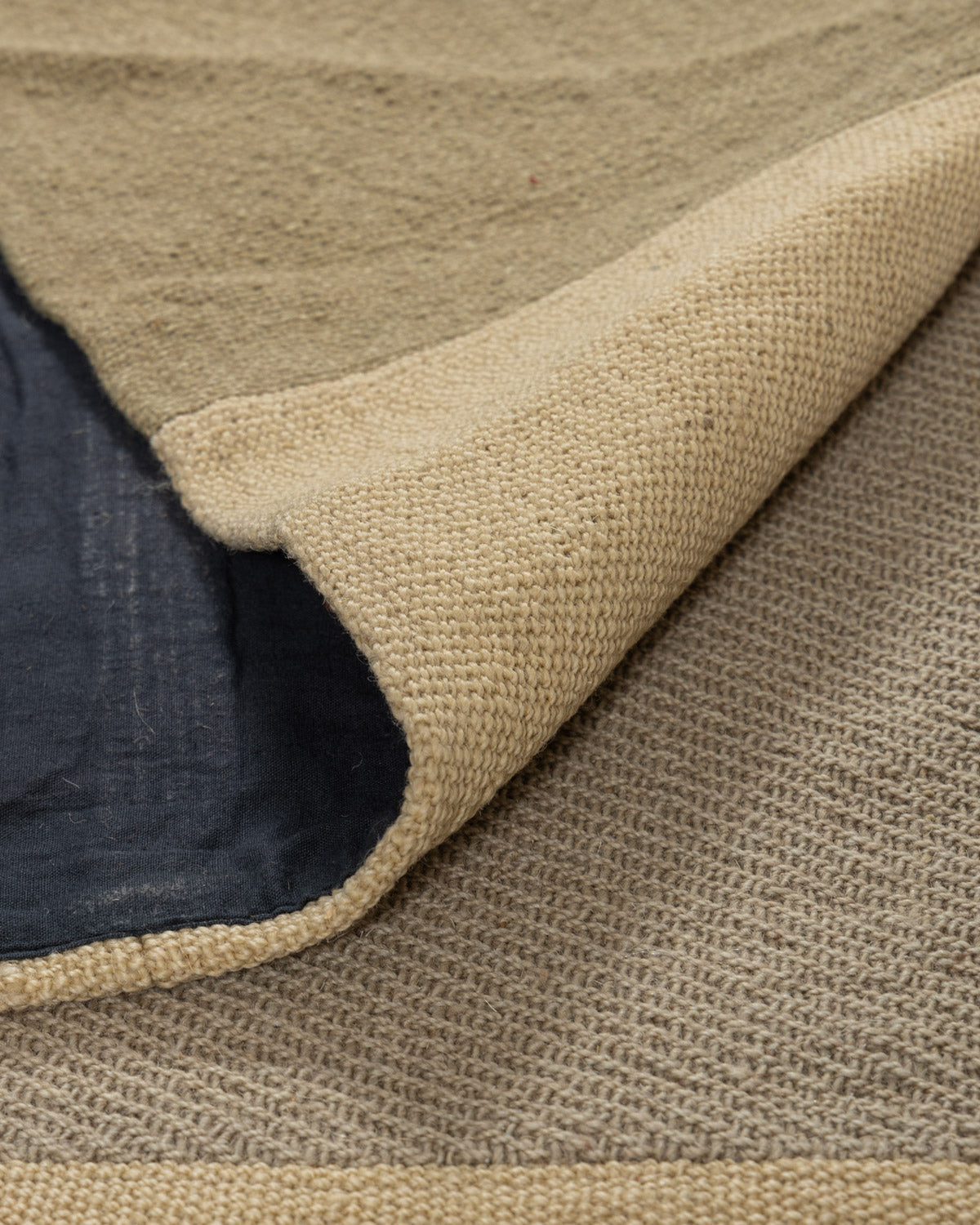 Tarutse Wool Patch Rug Contrast Living