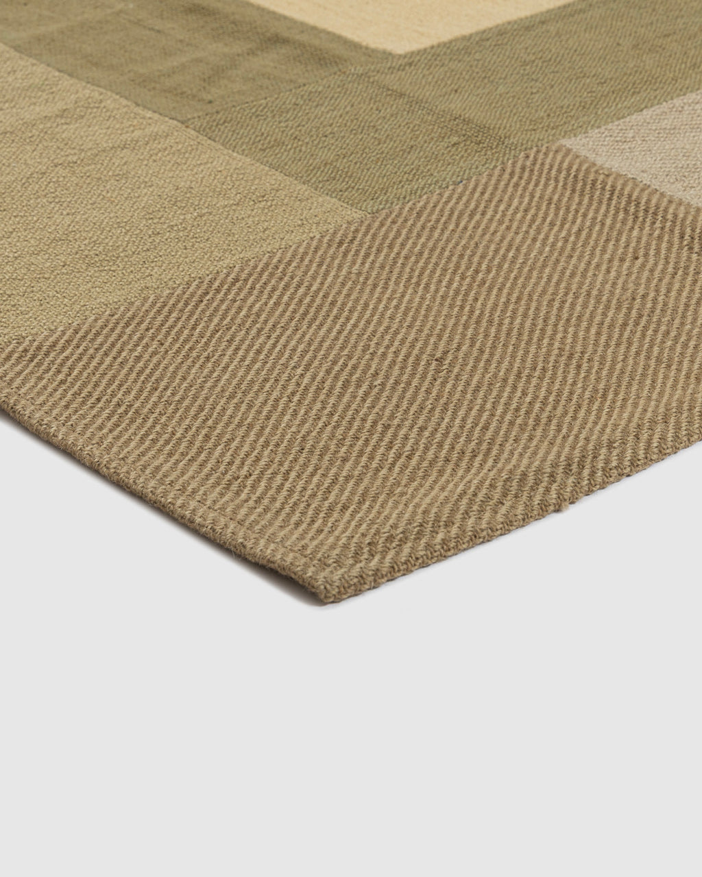 Tarutse Wool Patch Rug Contrast Living