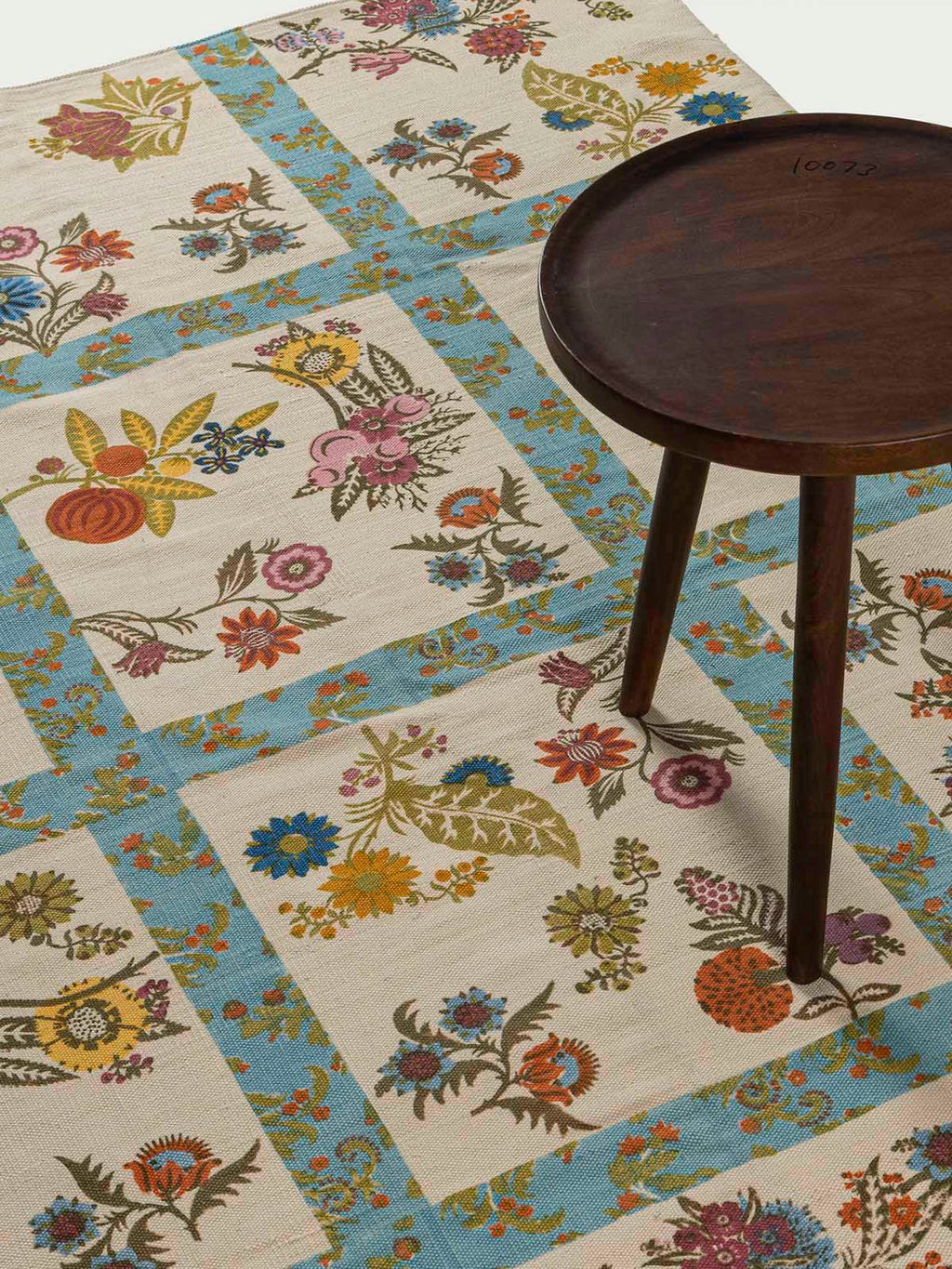 Khimsar Cotton Printed Rug Contrast Living