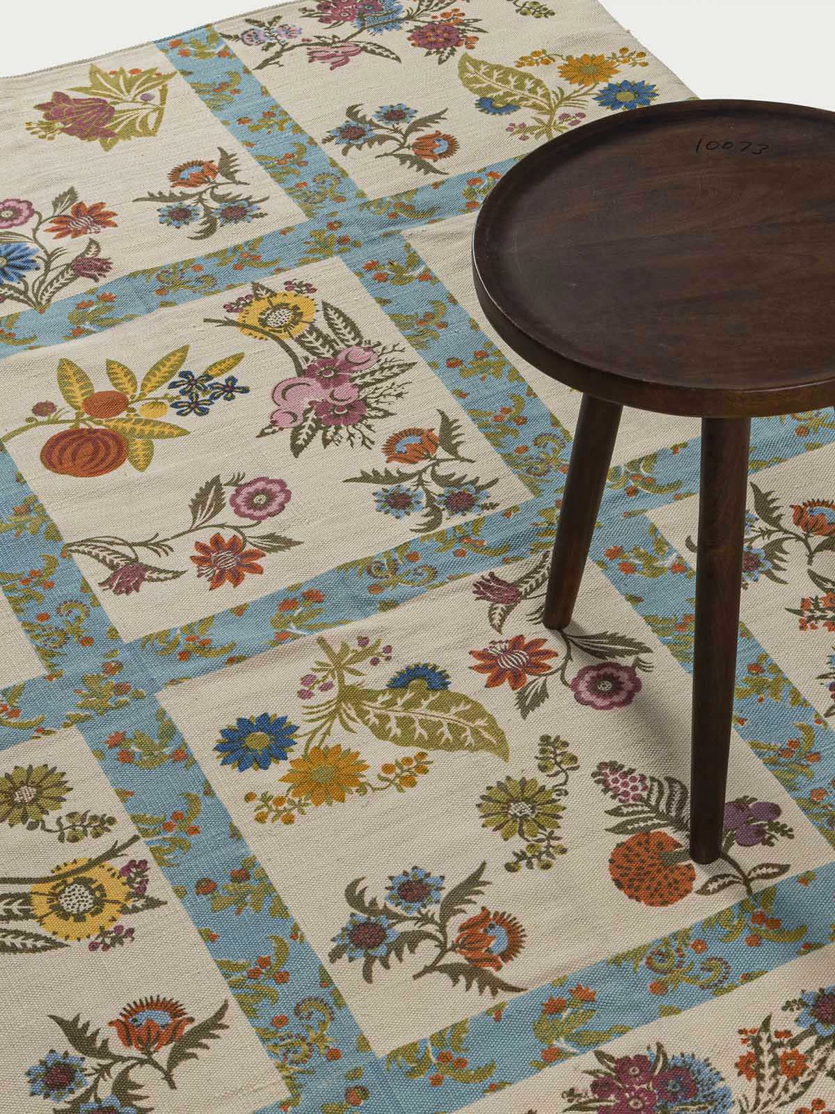 Khimsar Cotton Printed Rug Contrast Living