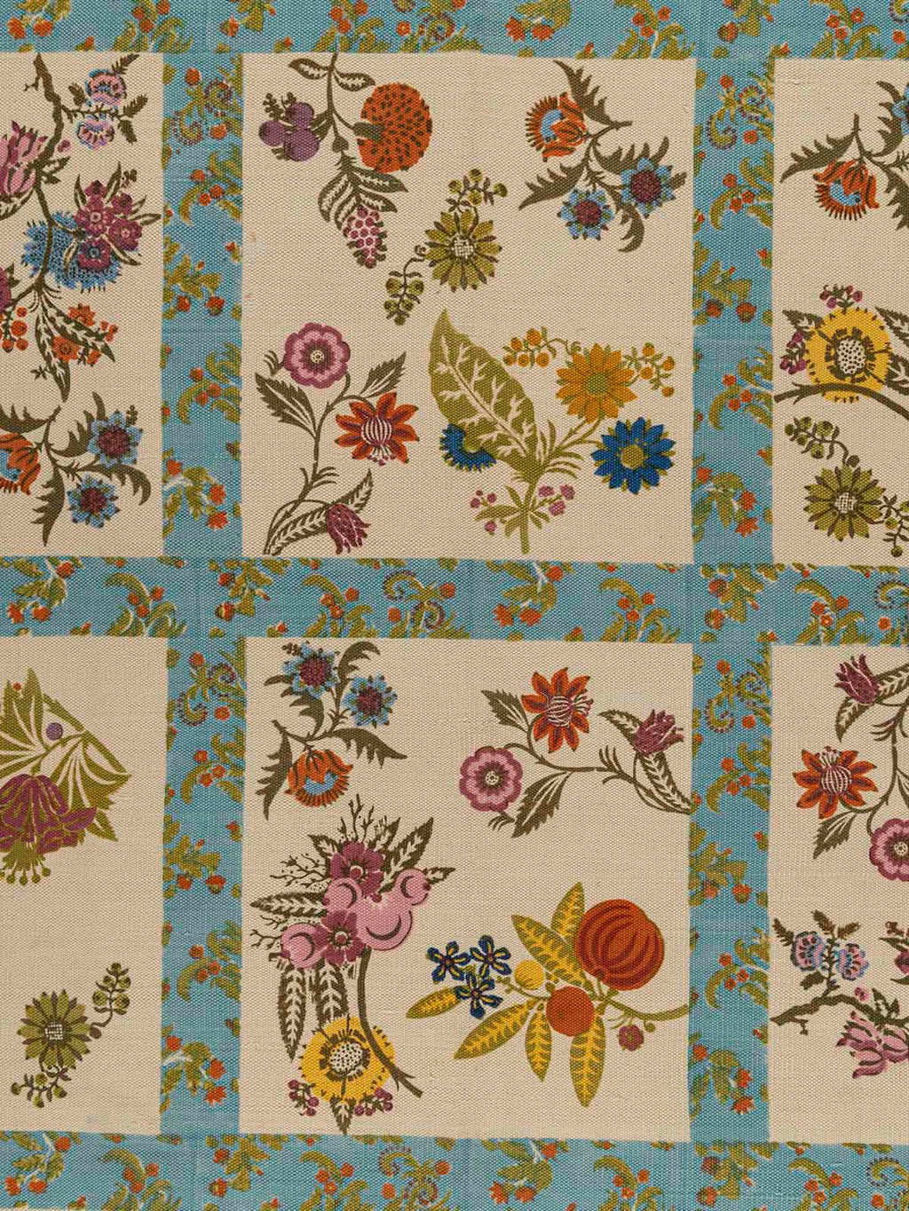 Khimsar Cotton Printed Rug Contrast Living