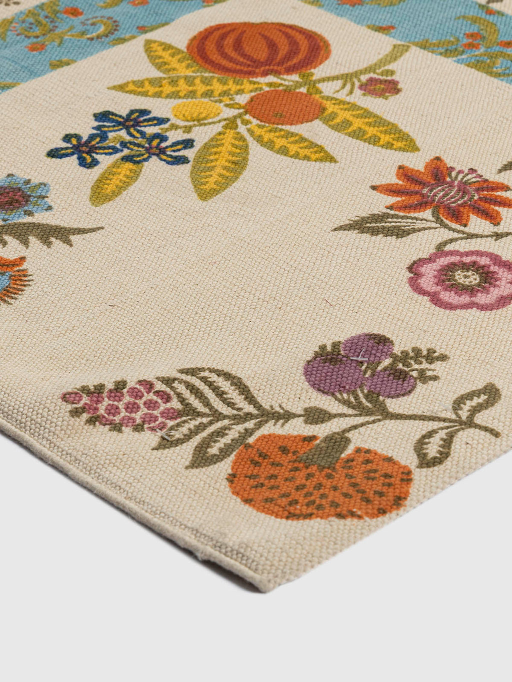 Khimsar Cotton Printed Rug Contrast Living