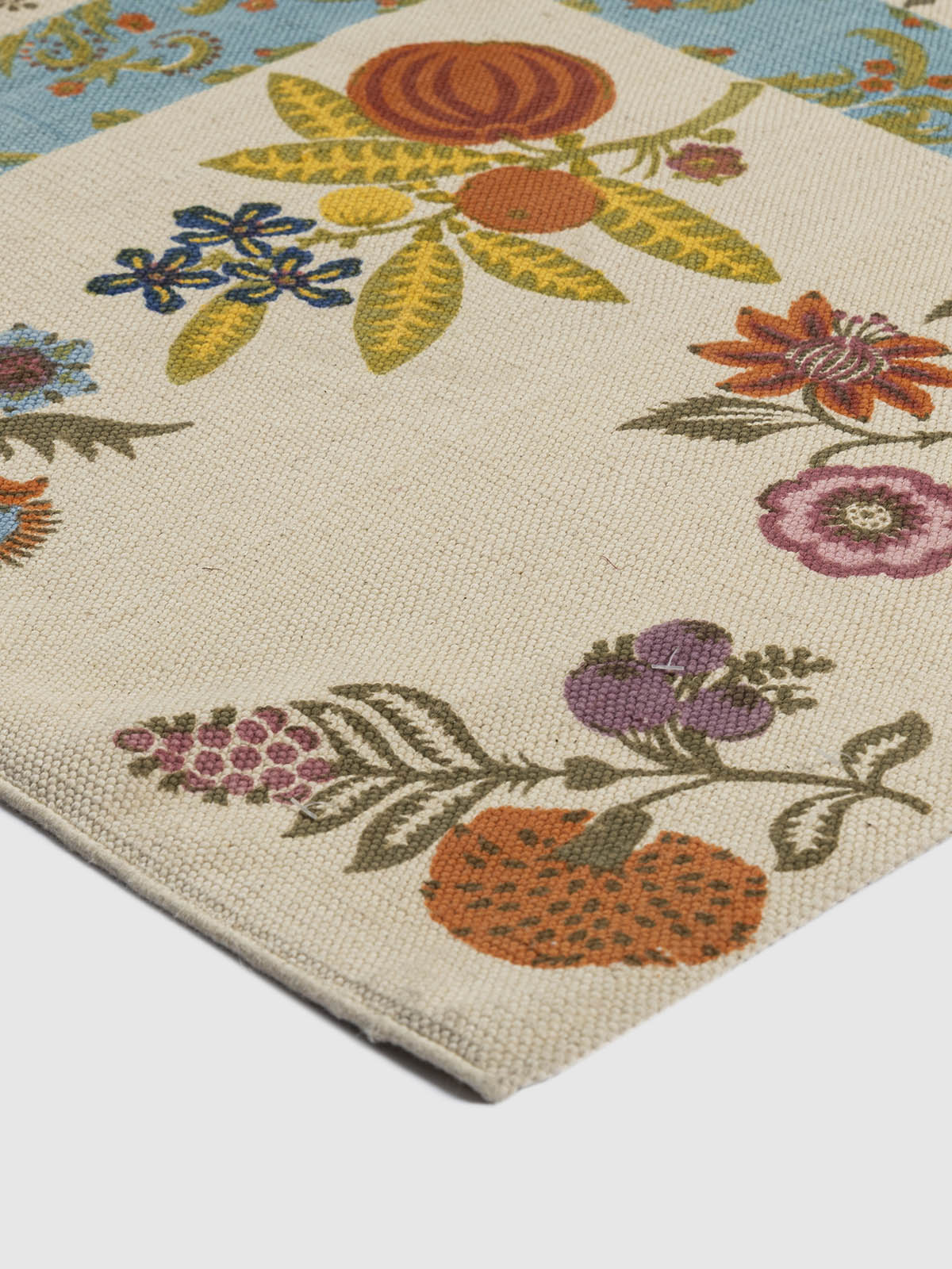 Khimsar Cotton Printed Rug Contrast Living