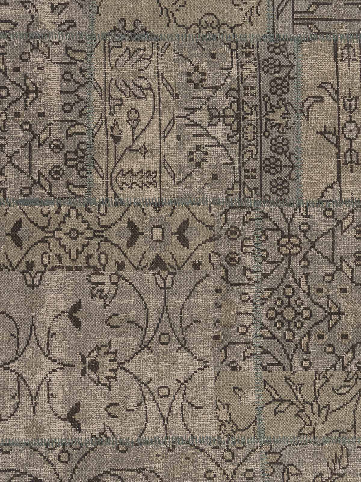 Motibagh Cotton Printed Patch Rug Contrast Living