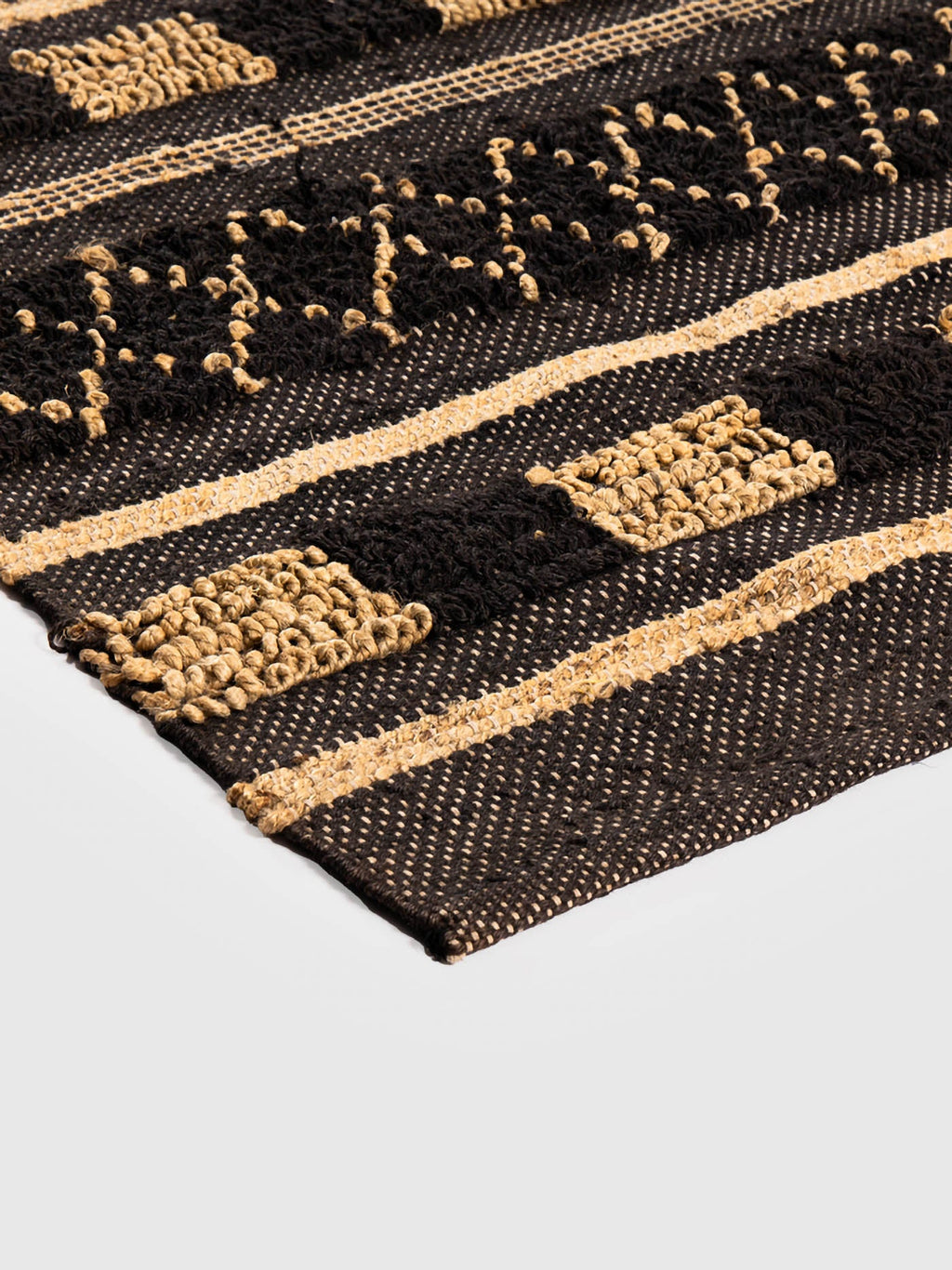 Diroma Jute Chindi Rug Contrast Living