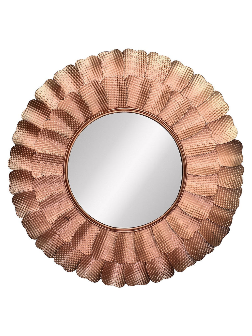 Copper Decorative Metal Handcarved Wall Mirror Kafalo