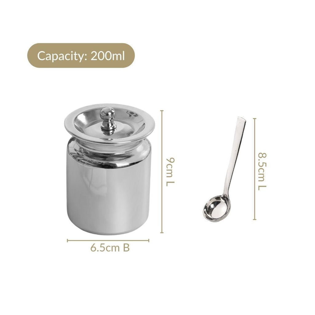 Small Ghee Pot With Spoon 200ml Nestasia