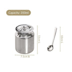 Plain Ghee Pot With Spoon 350ml Nestasia