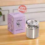 Plain Ghee Pot With Spoon 350ml Nestasia