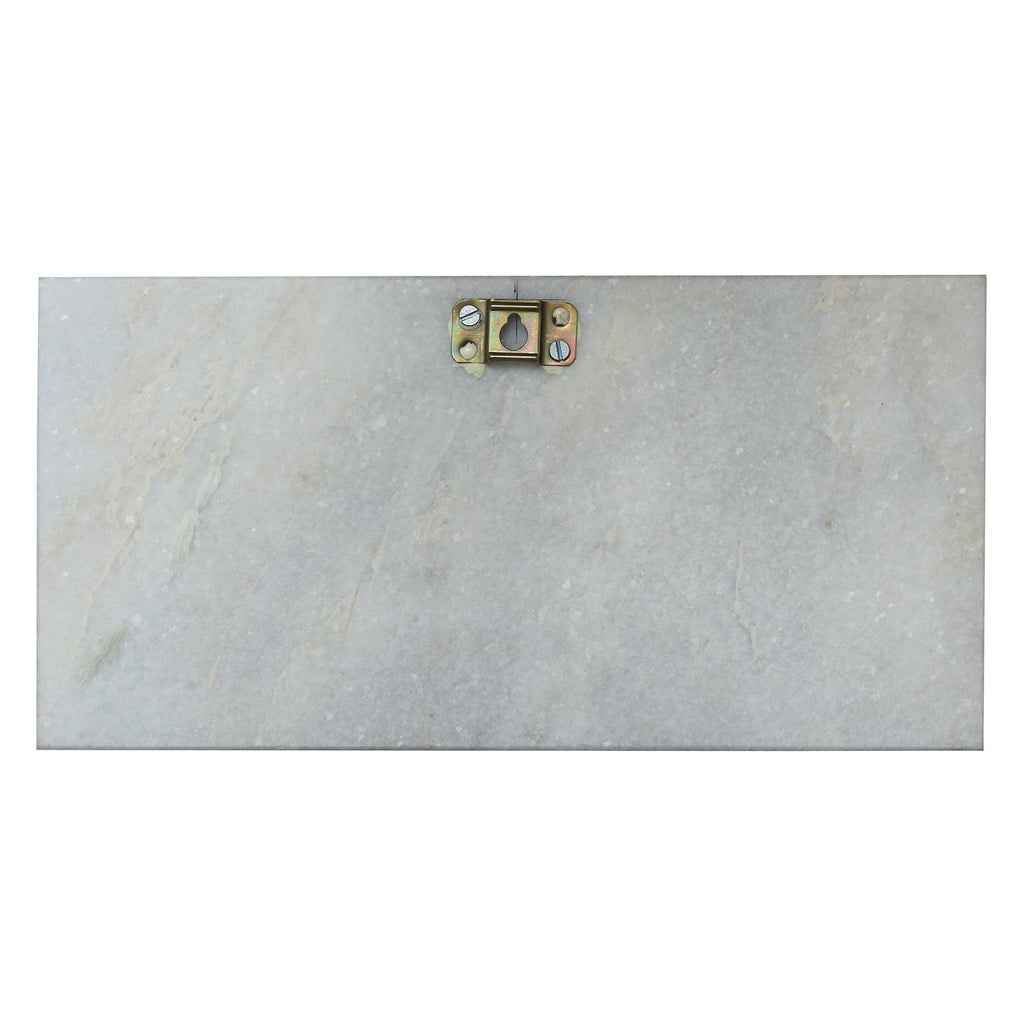 Colorful Birds on Tree Branch Painting On Marble Rectangle Tile Kafalo