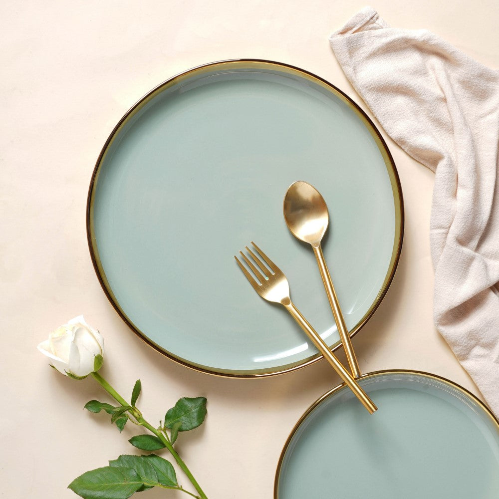 VERA Green Dinner Plate Nestasia