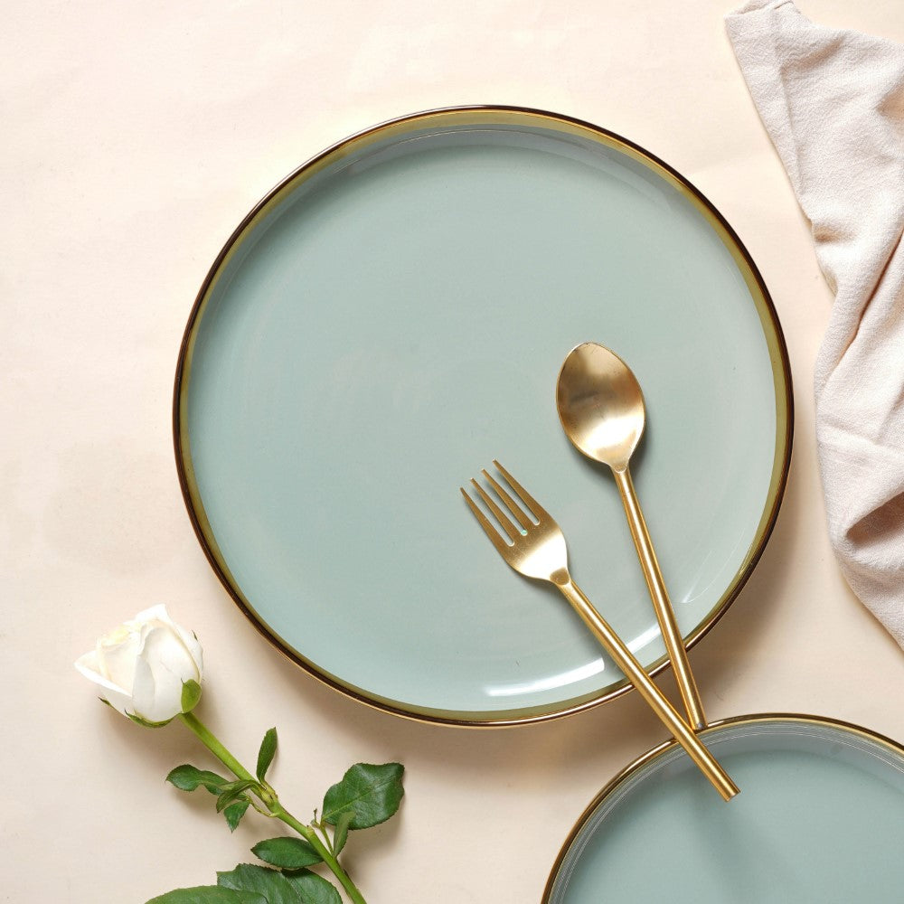 VERA Green Dinner Plate Nestasia