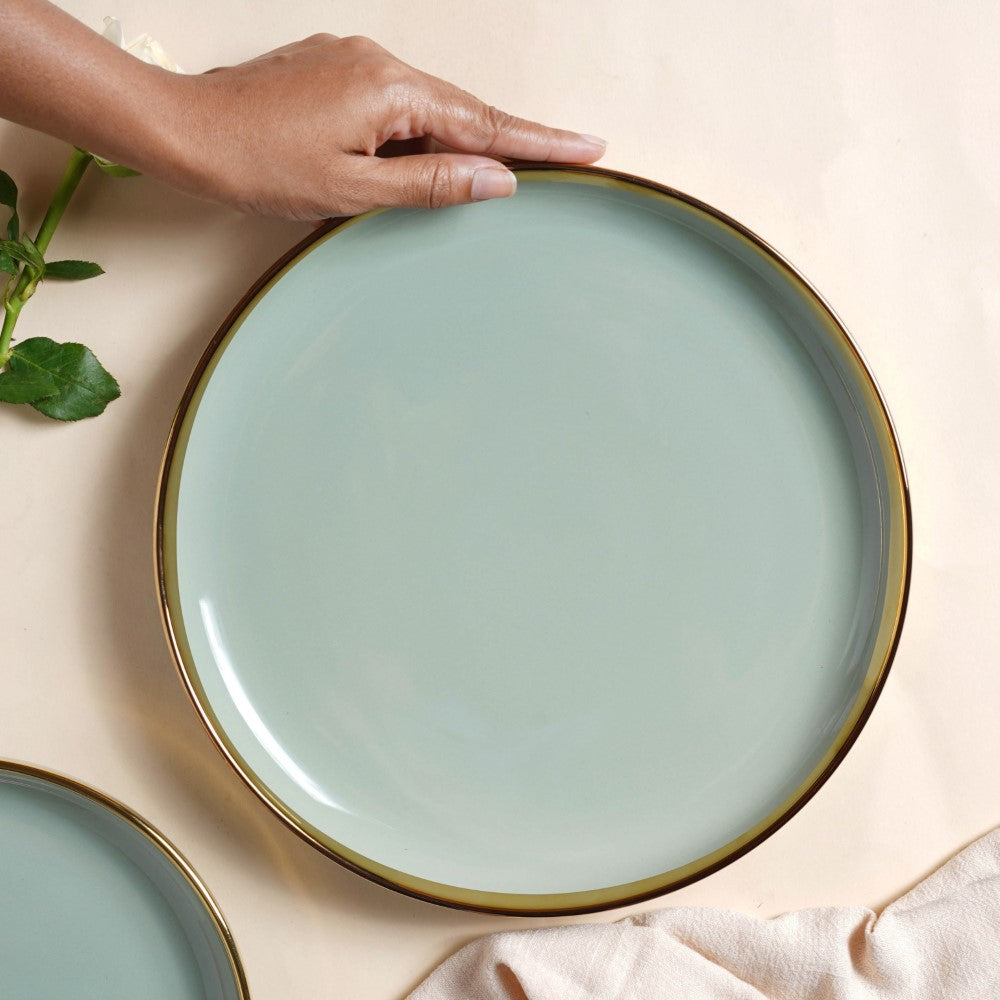 VERA Green Dinner Plate Nestasia
