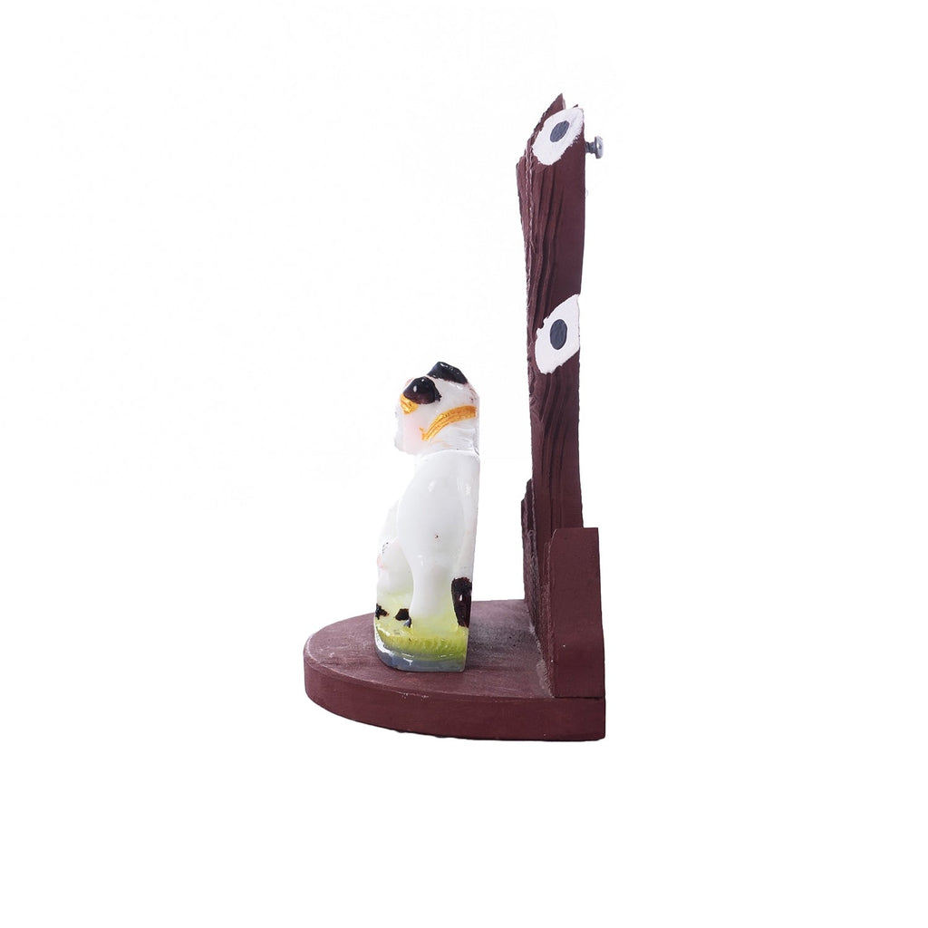 Polyresin Cow and Calf Under Wooden Tree Figurine Kafalo