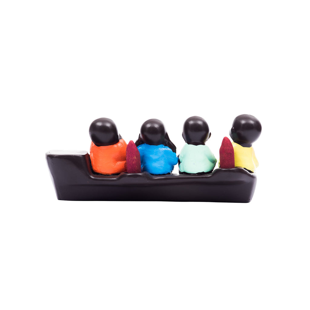 Handcrafted Set of 4 Meditating Buddha- For Home Decor| office Decor| Christmas Decor| Diwali Decor| Vaastu Decor| Fengshui Kafalo