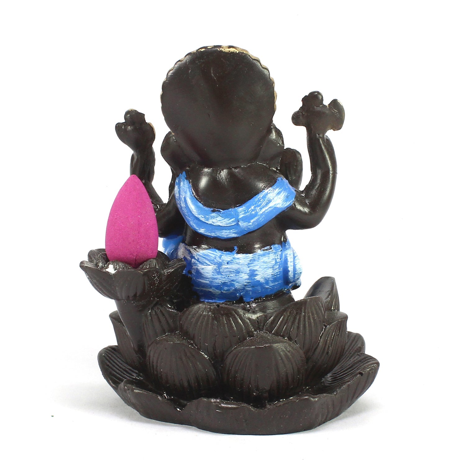Lord Ganesha Idol Smoke Backflow Cone Incense Holder Decorative Showpiece Kafalo