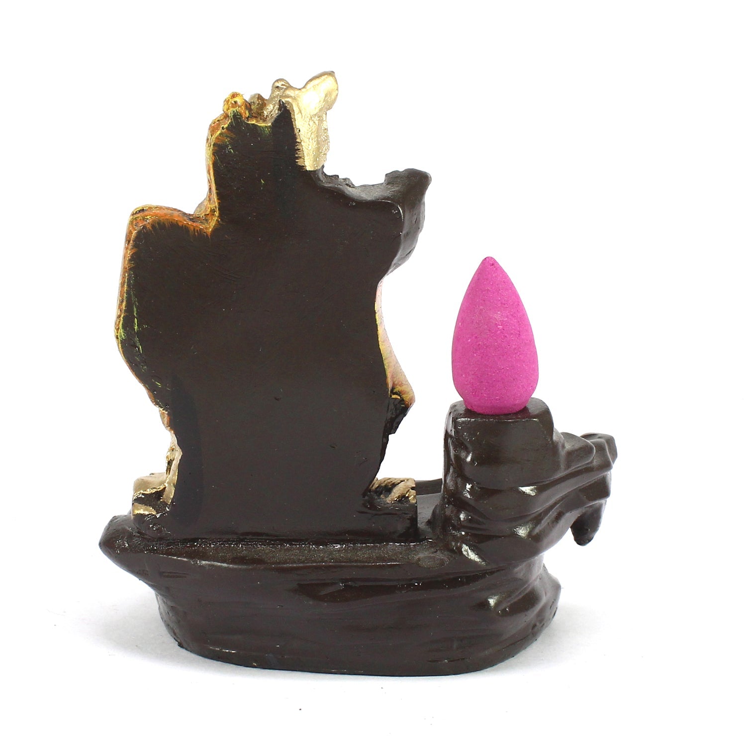 Radha Krishna Idol Smoke Backflow Cone Incense Holder Decorative Showpiece Kafalo