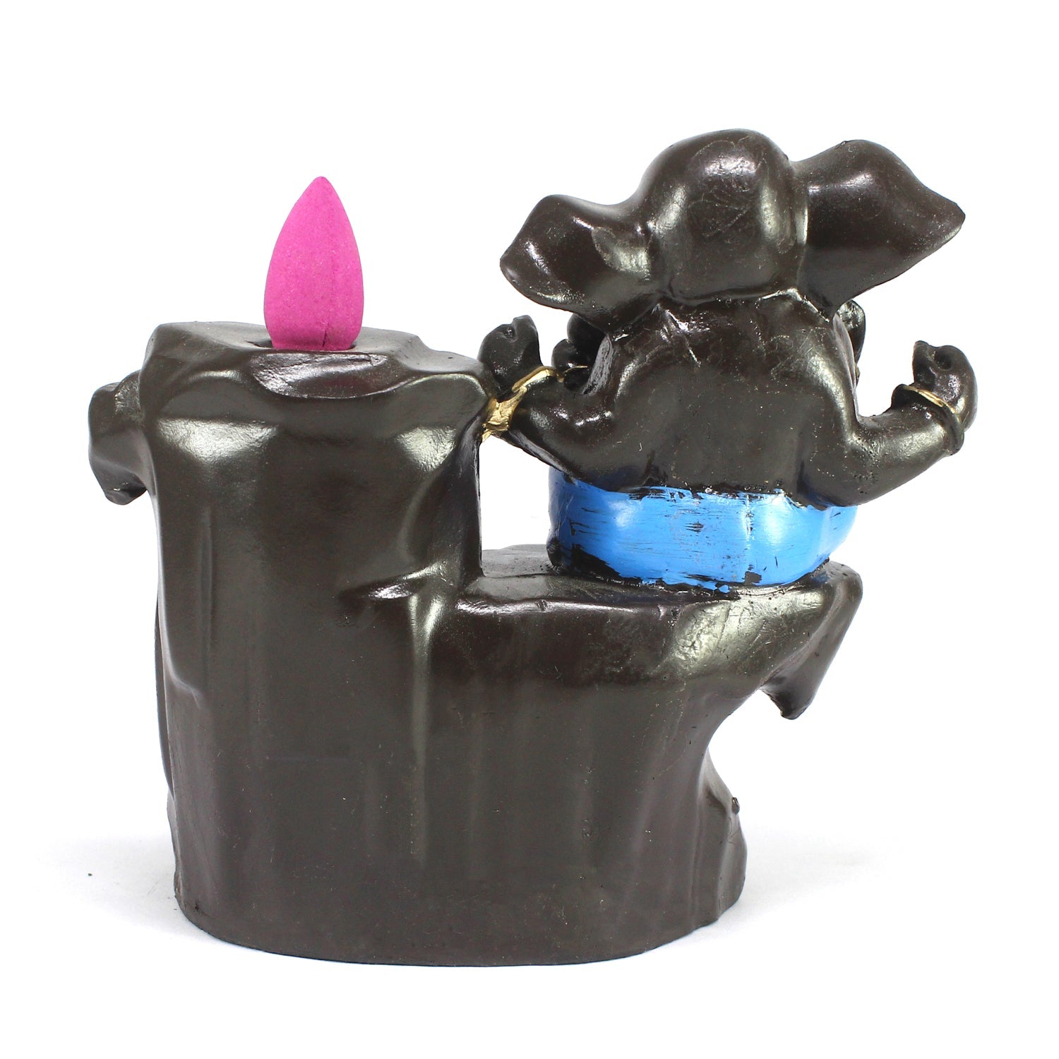 Lord Ganesha Idol Smoke Backflow Cone Incense Holder Decorative Showpiece Kafalo