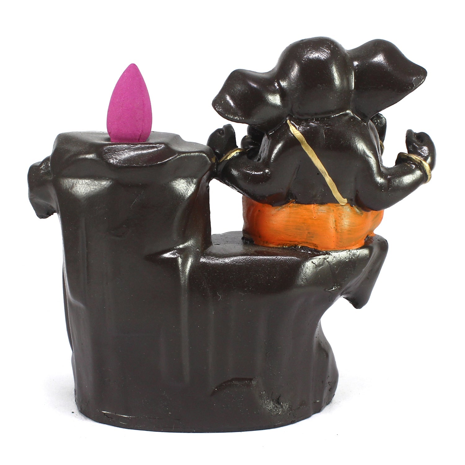 Lord Ganesha Idol Smoke Backflow Cone Incense Holder Decorative Showpiece Kafalo