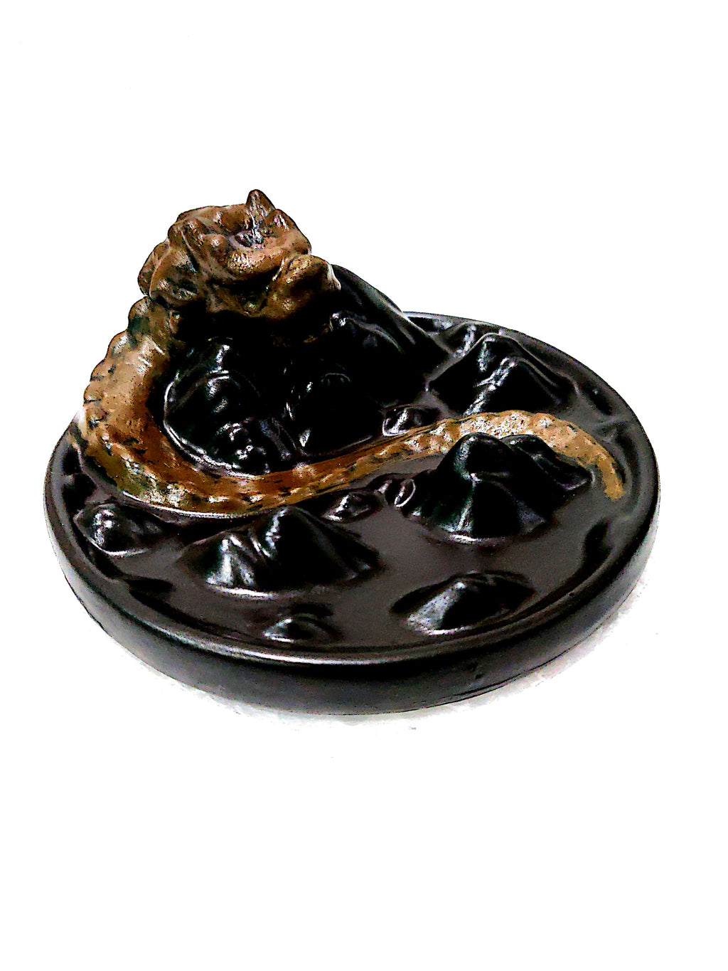 Dragon Smoke Backflow Cone Incense Holder Decorative Showpiece Kafalo