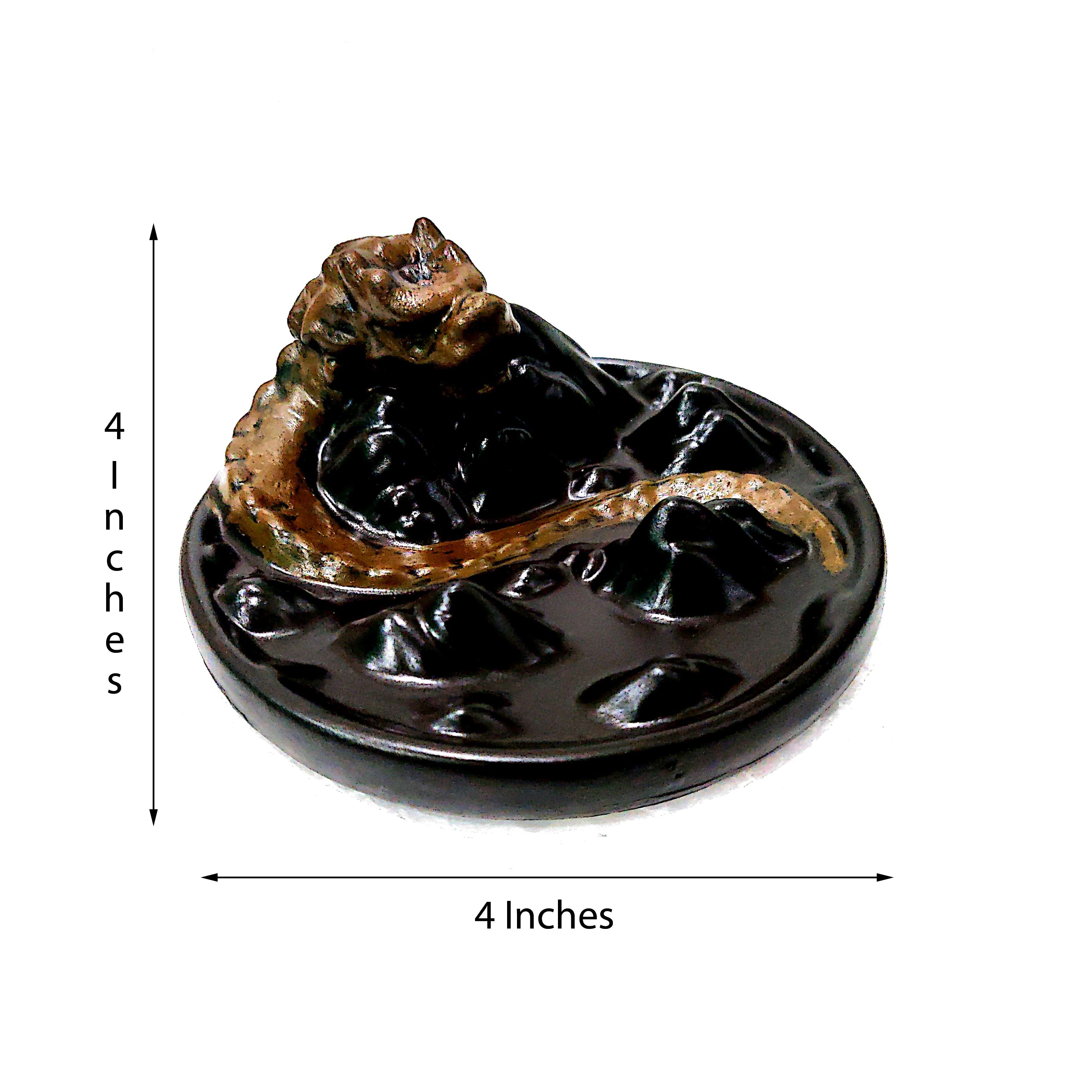 Dragon Smoke Backflow Cone Incense Holder Decorative Showpiece Kafalo