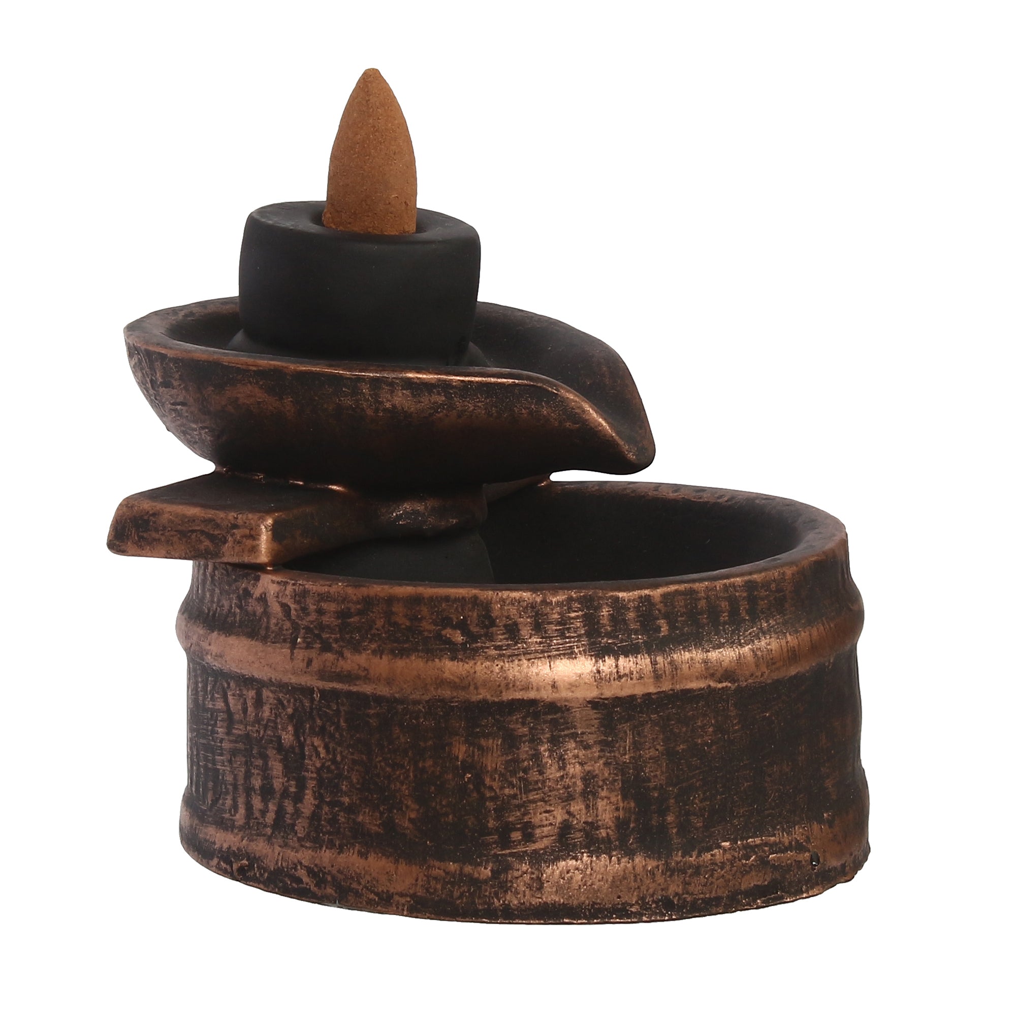 Deep Steps Backflow Incense Burner with 10 Smoke Backflow Incense Cone Kafalo