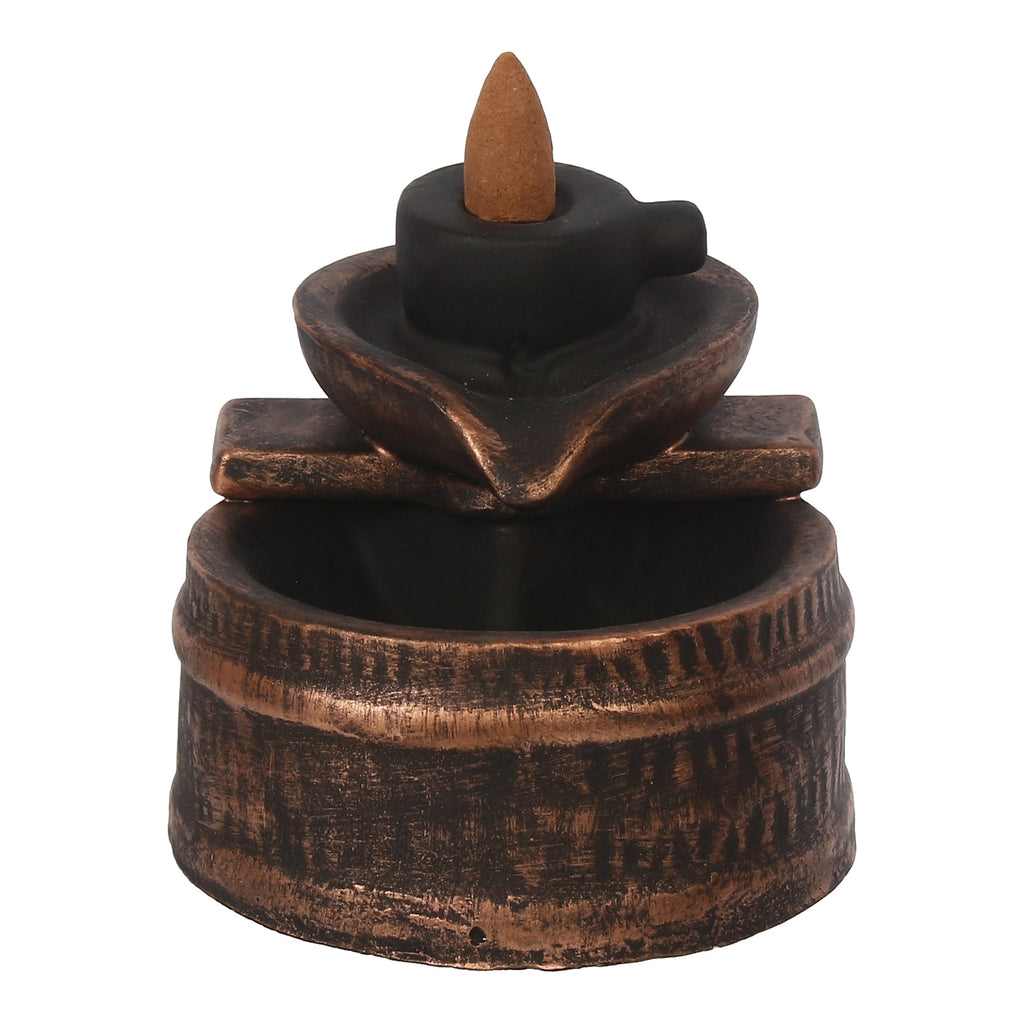 Deep Steps Backflow Incense Burner with 10 Smoke Backflow Incense Cone Kafalo