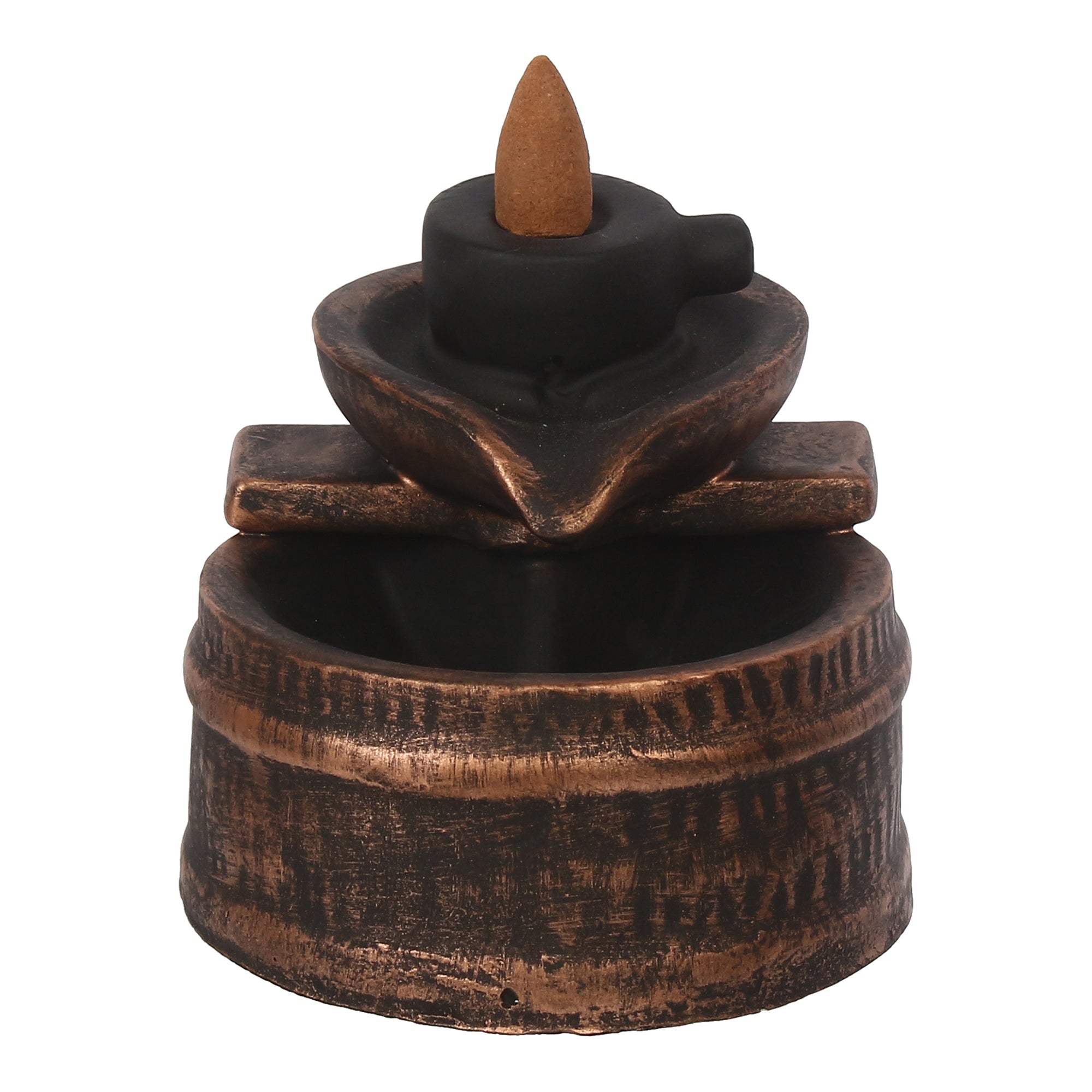 Deep Steps Backflow Incense Burner with 10 Smoke Backflow Incense Cone Kafalo