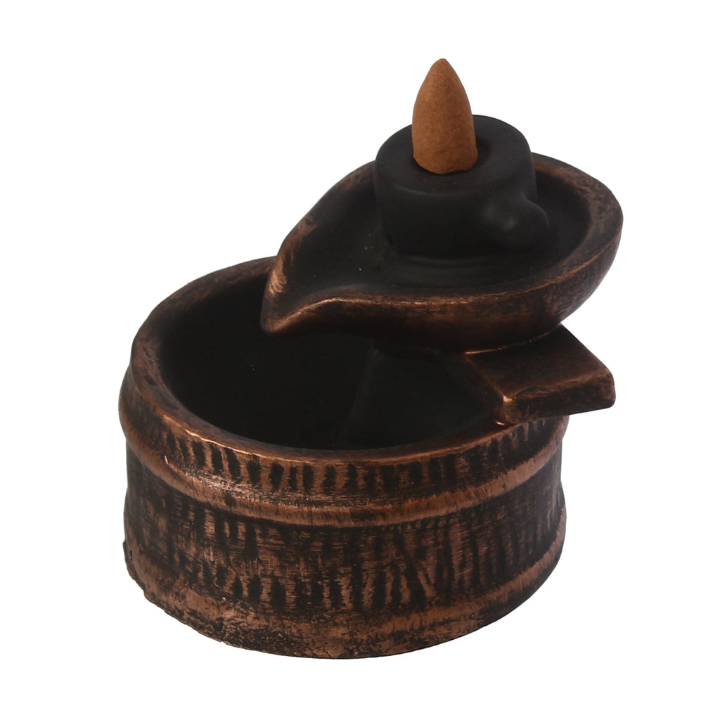 Deep Steps Backflow Incense Burner with 10 Smoke Backflow Incense Cone Kafalo