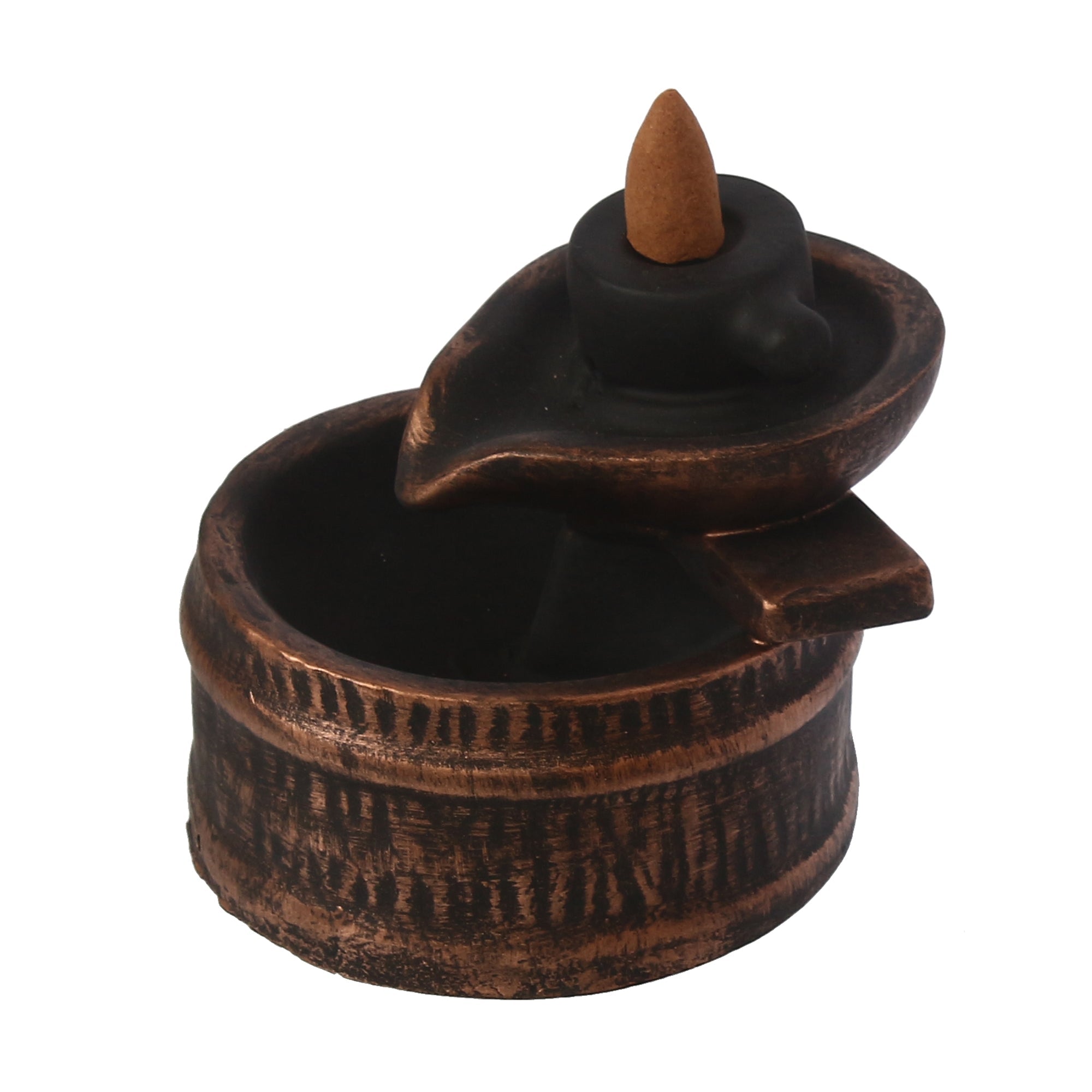 Deep Steps Backflow Incense Burner with 10 Smoke Backflow Incense Cone Kafalo