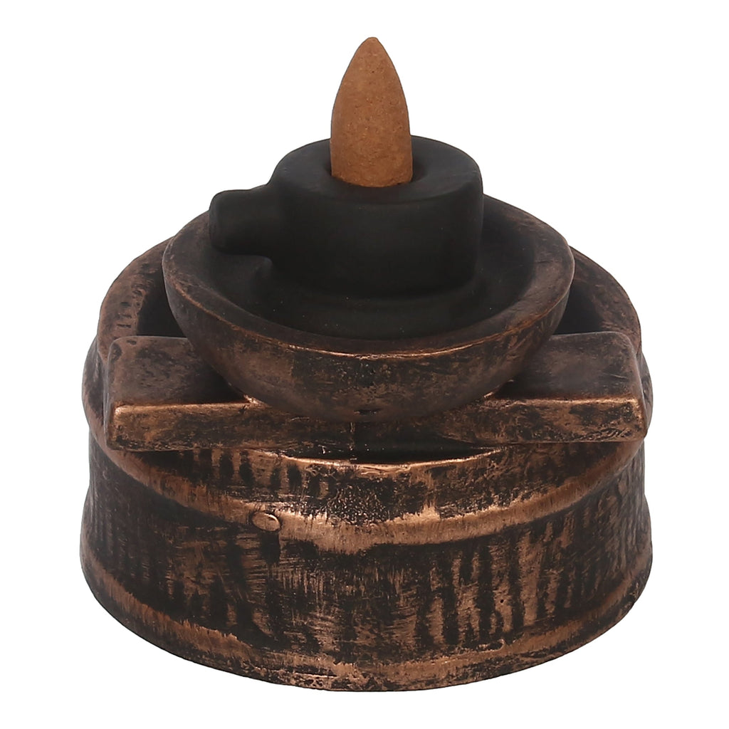 Deep Steps Backflow Incense Burner with 10 Smoke Backflow Incense Cone Kafalo