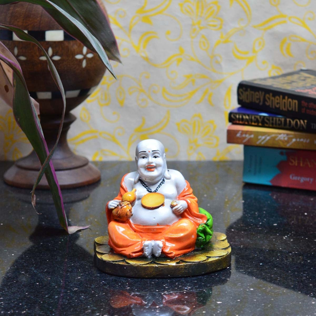 Laughing Buddha Statue For Health, Wealth, And Happiness Home Decoration Showpiece Idol Kafalo