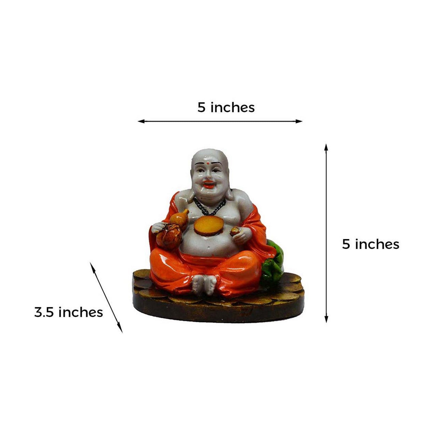 Laughing Buddha Statue For Health, Wealth, And Happiness Home Decoration Showpiece Idol Kafalo