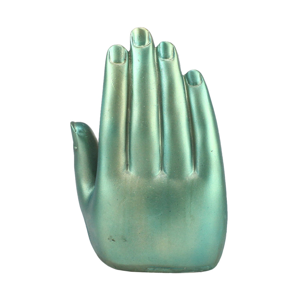 Teak and Golden Handcrafted Palm Buddha Kafalo