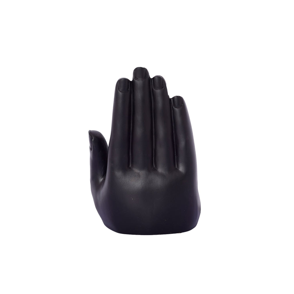Black and Golden Handcrafted Palm Buddha Statue Kafalo