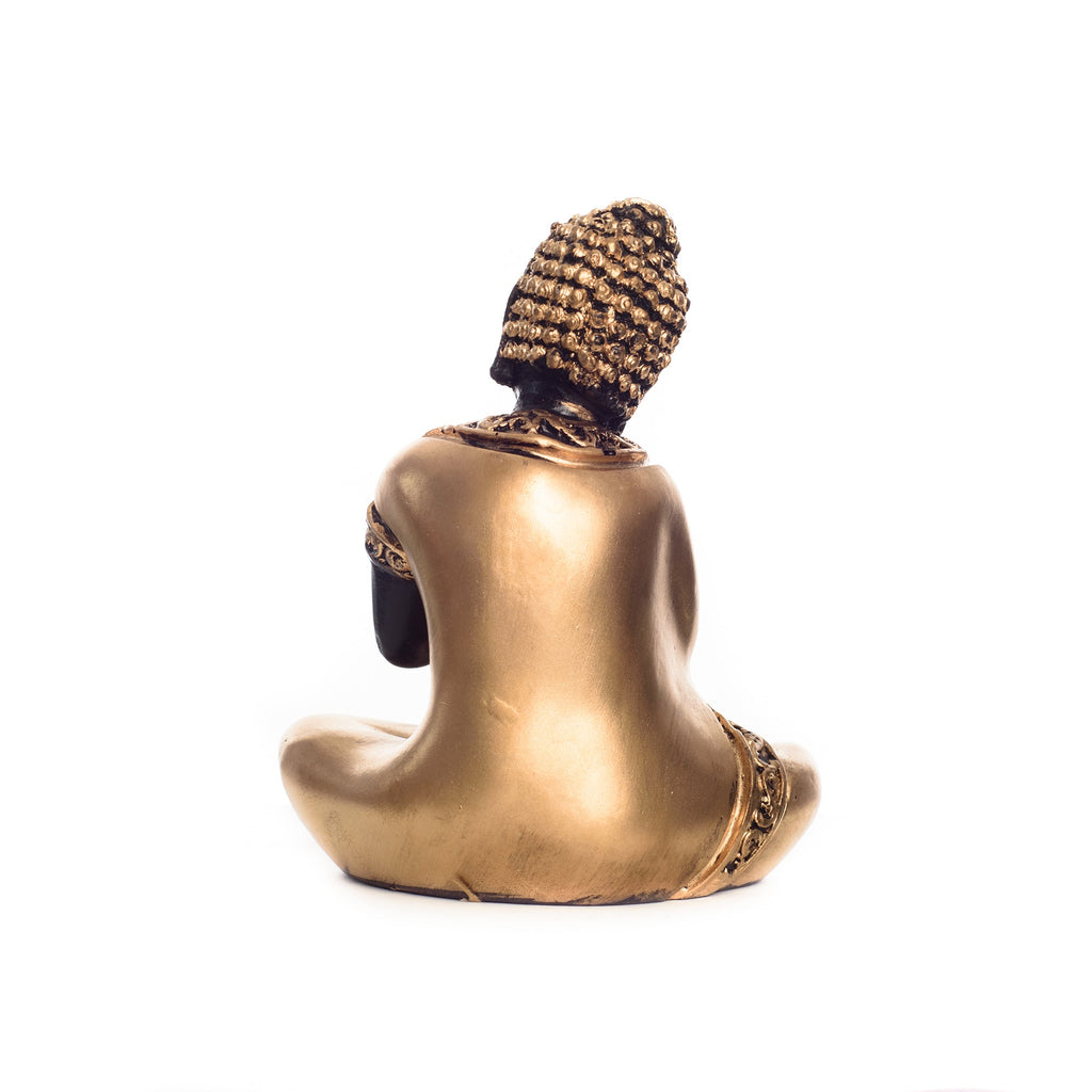 Brass Buddha Resting Premium Brass Golden Showpiece Kafalo